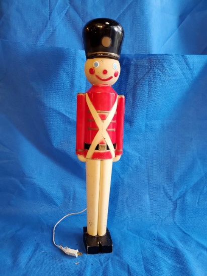 Vintage 31" tall Toy soldier Blow Mold