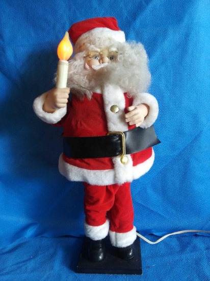 2 Ft. Tall Animatronic and Lighted Christmas Santa Figure