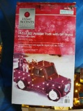 Home Accents holiday 28.5 in LED antique truck with gift boxes