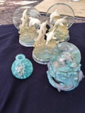 grouping of dolphin figurines, Bradford Exchange and more
