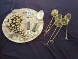 golden Treasures including Siam Royal servingware, Hindu pose