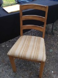 cute vintage maple chair, padded seat