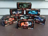 (7) Racing Champions stock car replica 1:43 Scale Diecast cars, in box
