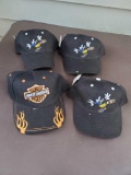 4 New Hats/caps - Harley Davidson and Mickey Mouse