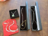 Silvertone fashion necklaces etc