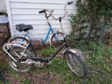 2 vintage Folding Bicycles, Italian-Brevetto Ursuss, President Made in Germany