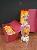 Pair of Very Heavy, Classical Vase Candlestick Holders IN BOXES, Possibly Crystal