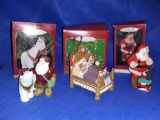 (3) Hallmark Keepsake ornaments, Santa, In Box