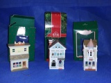 (3) Hallmark Keepsake ornaments, in boxes, Building Collectors' Series