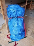 Humongous Tarp - blue with rachet straps to secure