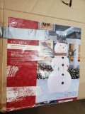 Holiday Living 72-in Snowman Sculpture with Clear Incandescent Lights