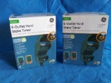 (2) IN BOX 6 Outlet yard stake timers