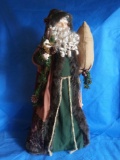 ALMOST 3 FEET TALL Father Time / Saint Nick Rustic Holiday Figure