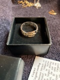 Sterling silver Buckle ring new in box