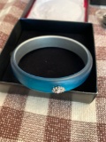 Frosted Embellished Bangle Bracelet new in box