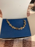 Birthstone Flower Anklet by Avon new in box