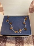 Cats Eye Vine Anklet new in box Bronze color