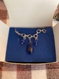 Teardrop Bead Anklet new in Box Sodalite