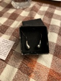 Pair of new Sterling Silver teardrop earrings in box