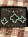 Globalista Enamel Gift set in Turquoise New in box