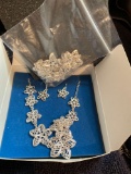 3 Piece Avon Filigree Flower Necklace set