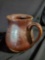 Very vintage brown pottery pitcher