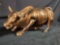 Official Bronze Wall Street Bull Stock Market NYC Figurine Statue 6.5