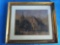 Very Old Framed and Matted Lithograph? Signed E-K 1920