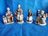 Bisque Porcelain figurine grouping including Napcoware, Japan