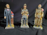 3 Civil War decanters, American porcelain, McCormick distilling company