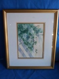 framed and matted watercolor by Roxanne Tobiason