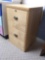 2 Drawer Wood-look file cabinet