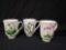 Vintage PORTMEIRION- 3 Botanical Garden Coffee Mugs