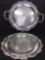 Pair of extremely Heavy International Silver Company silverplate Trays