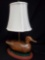 Wood Duck lamp, 3 way light
