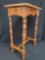 Very nice Vintage Spindle leg table with double access drawer