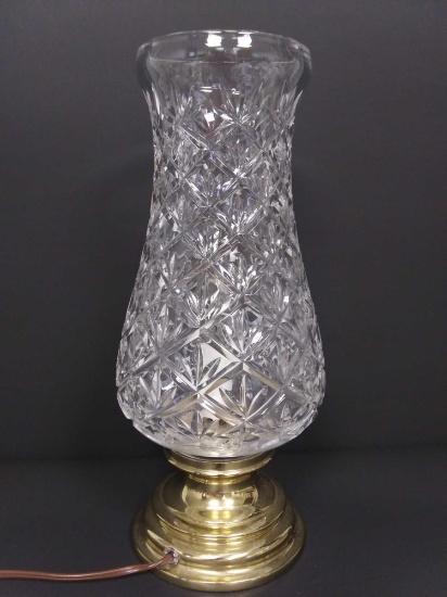 (1 of 2) IMPRESSIVE 13.5" Glass and Brass STIFFEL LAMP