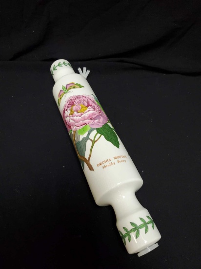 Vintage PORTMEIRION Shrubby Peony rolling pin