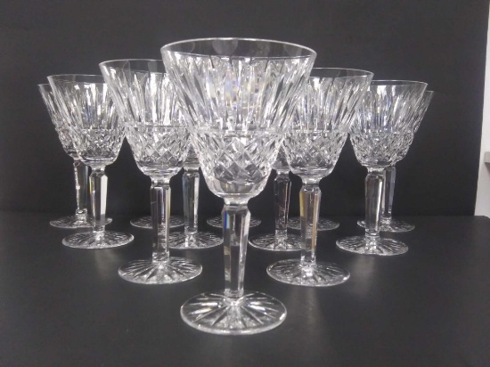 (12) 7" WATERFORD CRYSTAL Stemware Wine Glasses