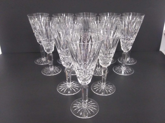 (12) 7" WATERFORD CRYSTAL Stemware Champagne Flutes