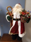 Father Christmas / Santa Claus porcelain faced figure