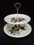 Portmeirion Holly & the Ivy 2-Tier Serving Tray