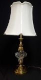 Stunning BACCARAT Crystal and brass table lamp