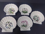 Vintage Portmeirion Botanic Garden Shell Dish, Set of 5