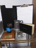 LINK singer line division, pilot log, trophy, 1950s training aeronautics