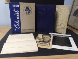1940s and 50s yearbooks and documents, wampum