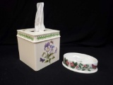 Vintage PORTMEIRION Bathroom tissue cover and soap dish