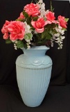 Very Large VINTAGE ROSEVILLE blue vase, USA
