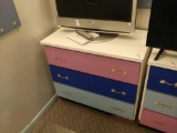 VERY HEAVY DUTY 3 drawer COLORFUL children's dresser