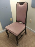 Comfy Vintage Purple Padded and Black High Back Frame Chair